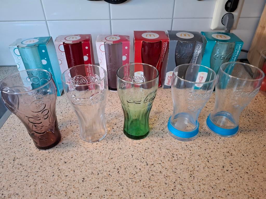 Coca Cola glazen McDonald's. Alles samen 15€, Ophalen of Verzenden