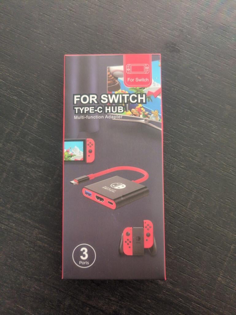 Nintendo Switch USB-C HUB (niet voor Switch 2), Ophalen, Zo goed als nieuw, Switch, Overige typen