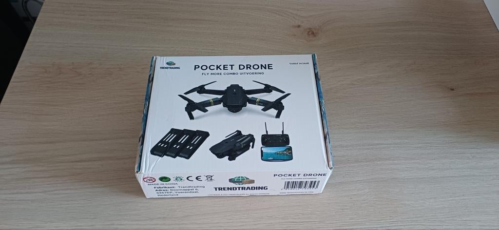 Trendtrading Pocket Drone - Fly More Combo Uitvoering, Basiskwaliteit, Extra accu('s), Overige merken, Nieuw