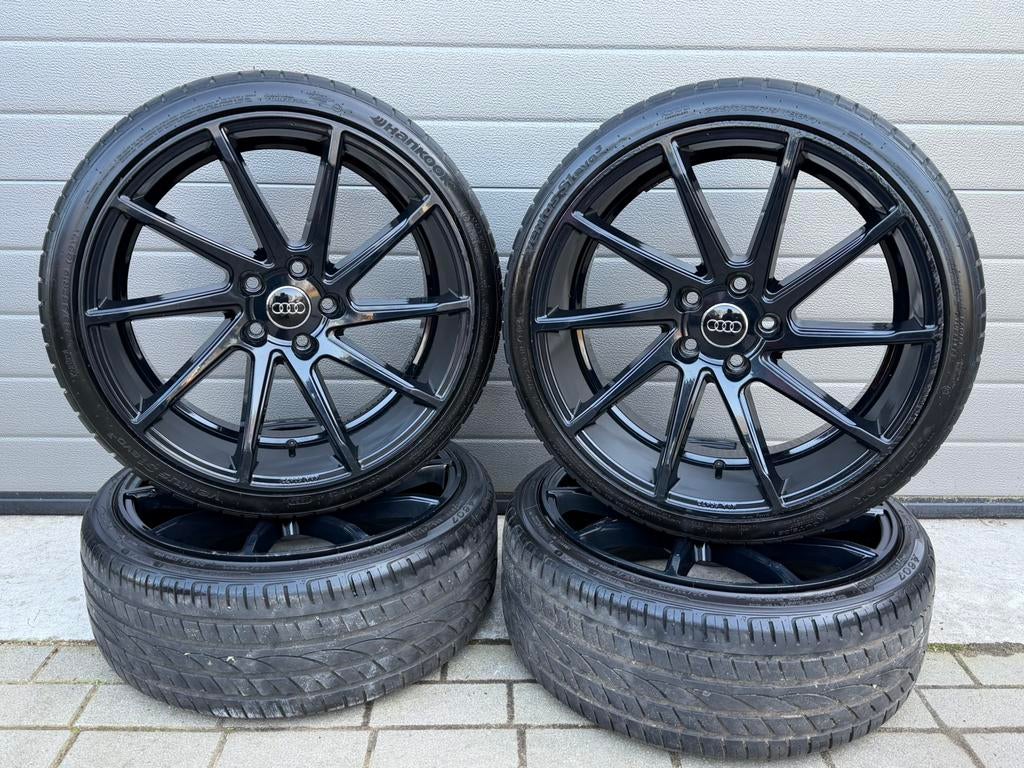 19” INCH AUDI A3 A4 VOLKSWAGEN GOLF GTI SEAT LEON 5X112, 19 inch, Ophalen of Verzenden, Band(en), Zomerbanden