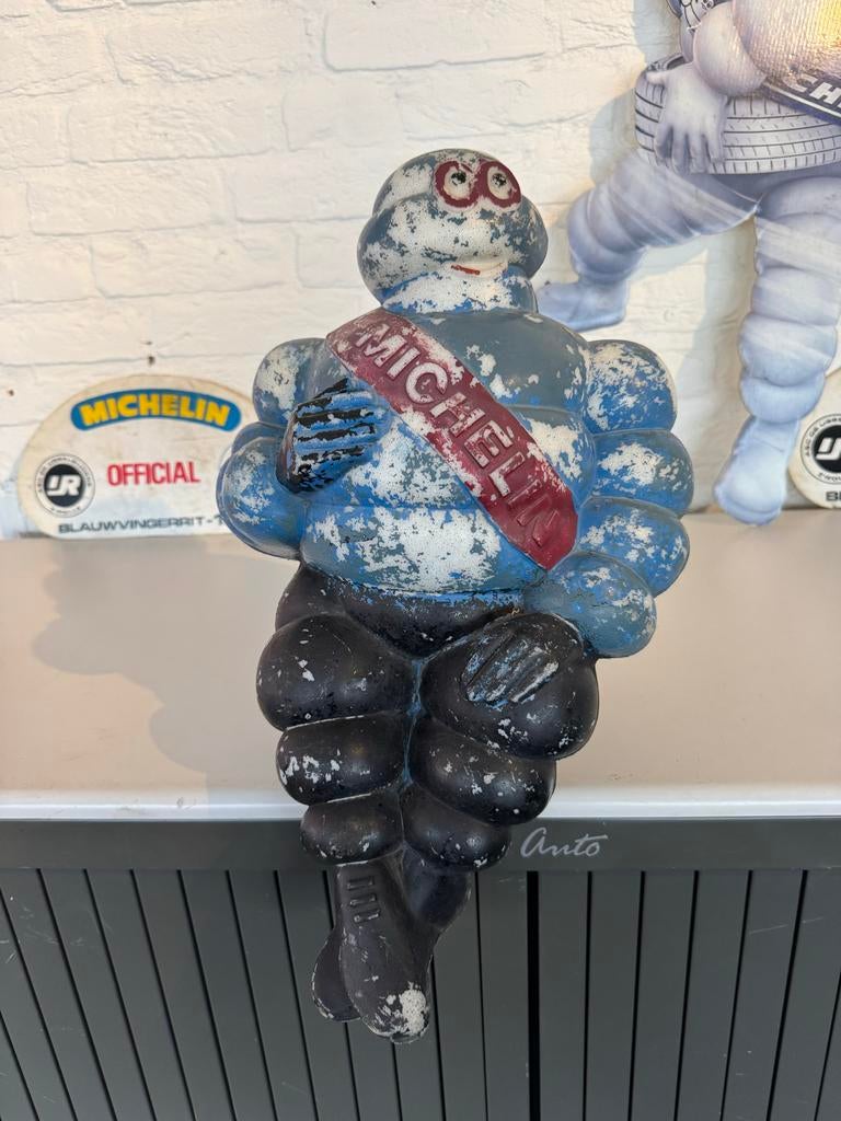 Vintage Michelin Bibendum Beeld - Uniek Decoratiestuk, Ophalen, Gebruikt, Gebruiksvoorwerp, .