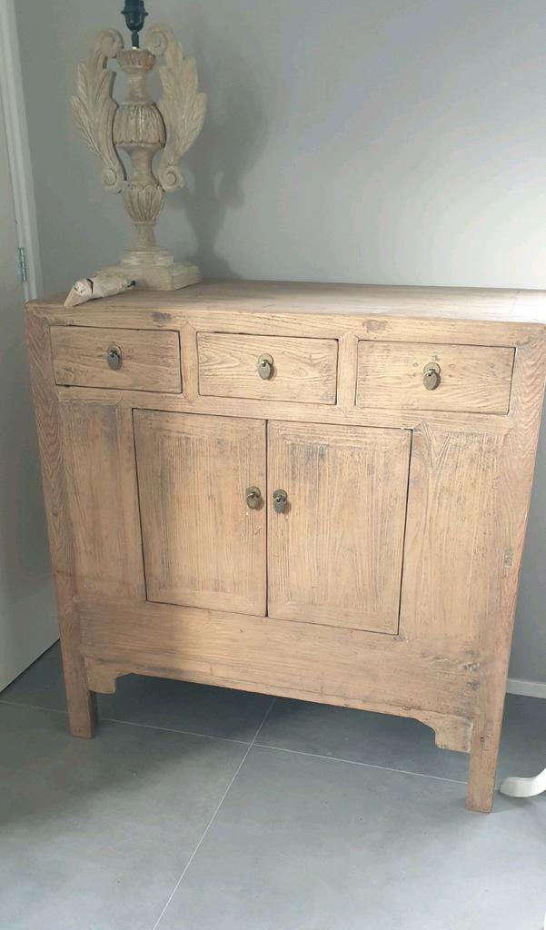 Chinees dressoir, aura peeperkorn, elmwood, teak, Ophalen, Nieuw, 25 tot 50 cm, 100 tot 150 cm