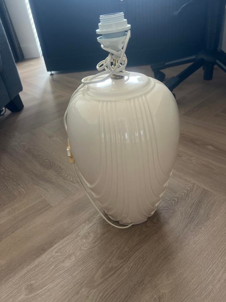 Voet schemerlamp. Met kap., Huis en Inrichting, Ophalen of Verzenden, Gebruikt, Overige materialen, Minder dan 100 cm