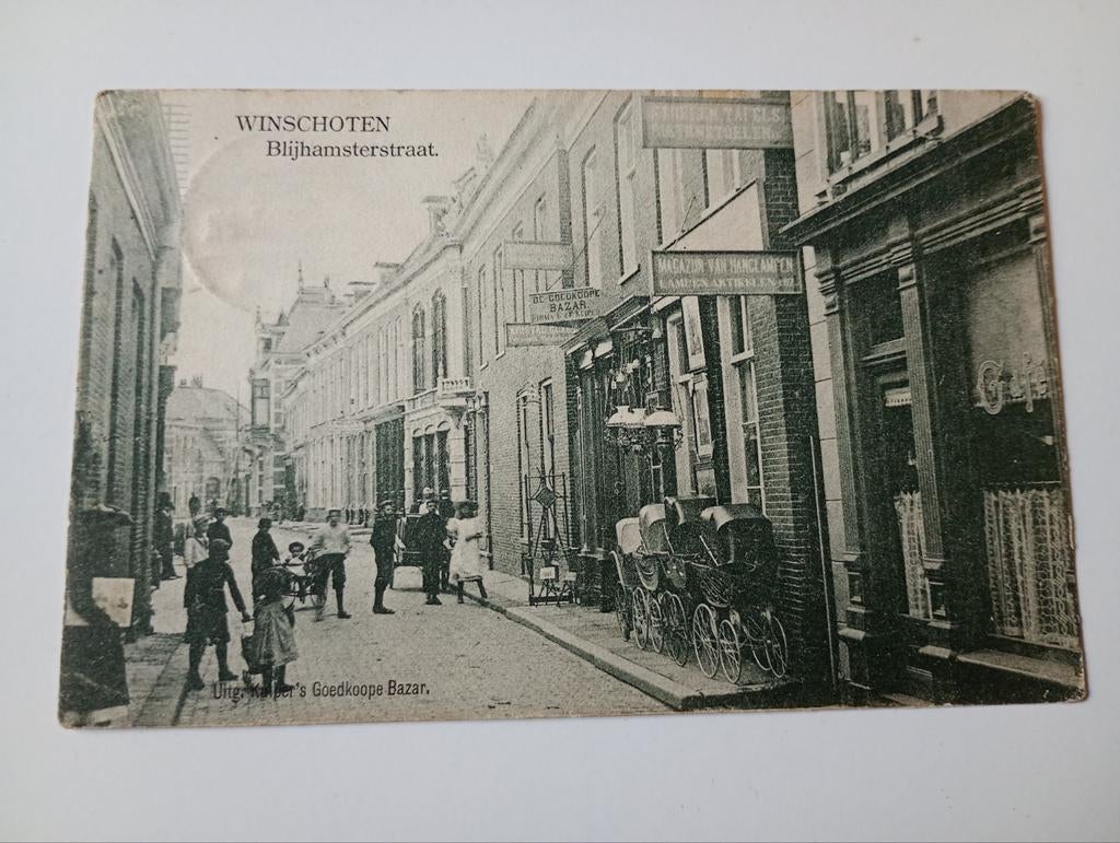 Winschoten Blijhamsterstraat 1909, Ophalen of Verzenden, Voor 1920, Gelopen, Groningen