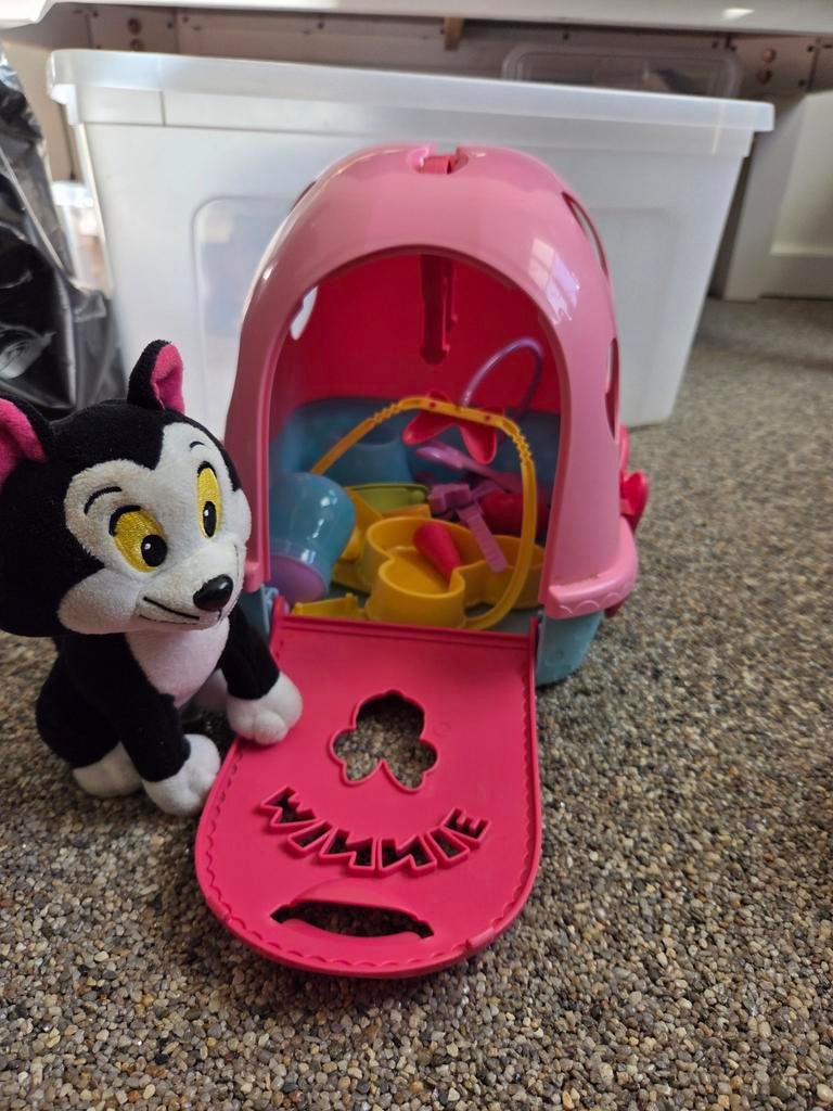 Figaro Huisdier Minnie Mouse met Vervoerbak & Accessoires, Ophalen of Verzenden, Gebruikt, Jongen of Meisje