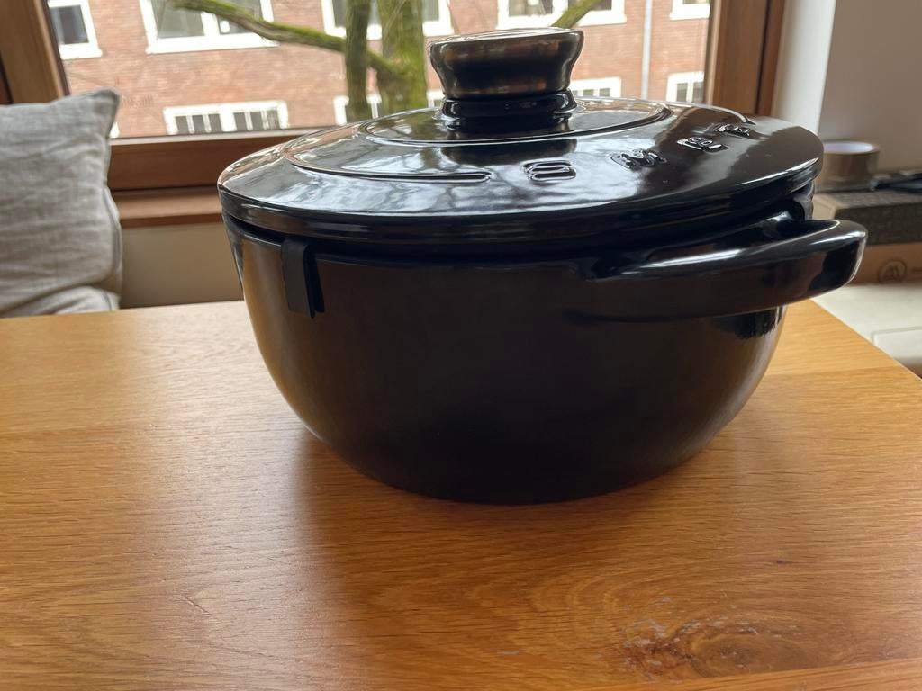 SMEG Gietijzeren Dutch Oven, Ophalen, Zo goed als nieuw, Gietijzer, Kookpan of Snelkookpan