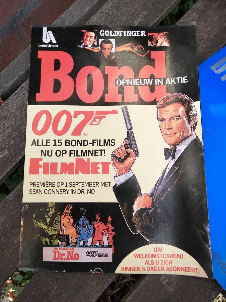 Bond 007 filmnet poster, Ophalen of Verzenden, Zo goed als nieuw, Artiest