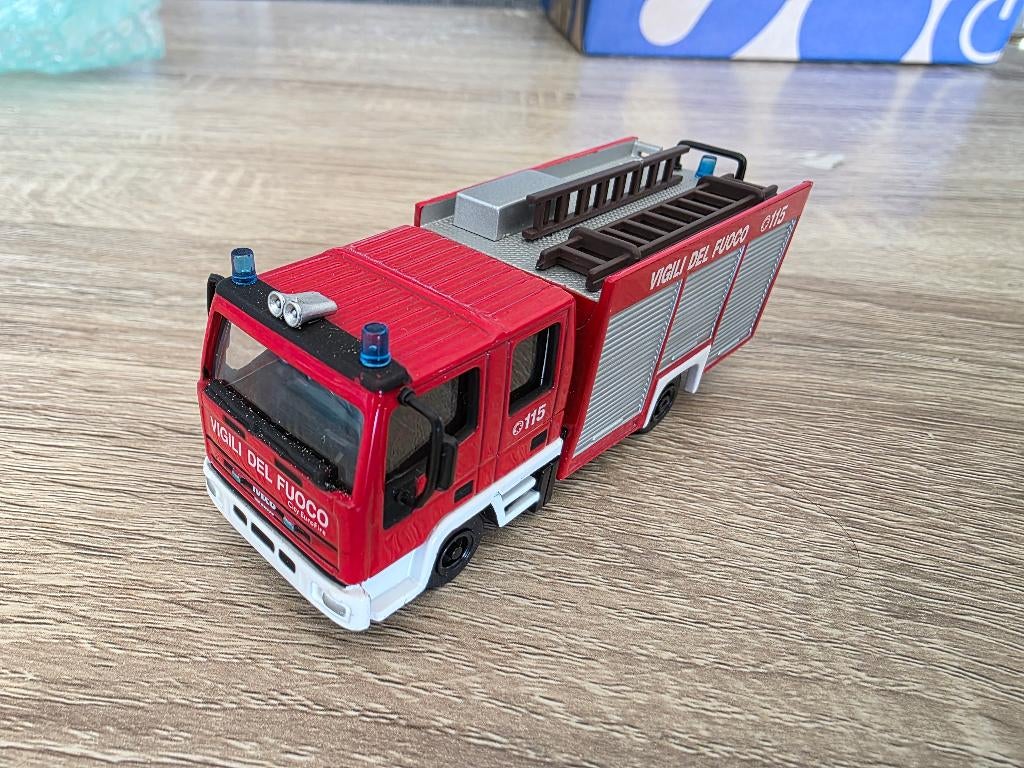 Del Prado City 2002 Iveco Eurofire brandweerwagen 1:72, Ophalen of Verzenden, Gebruikt, Bus of Vrachtwagen, Overige merken