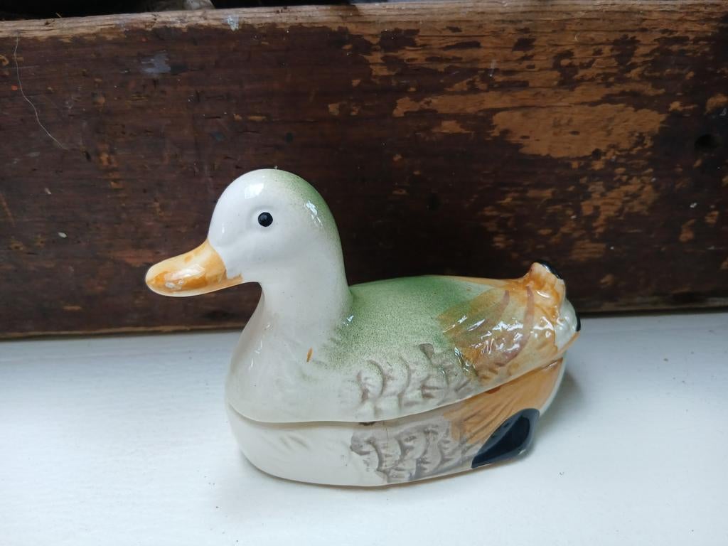 Vintage porseleinen eend schaaltje, Ophalen of Verzenden