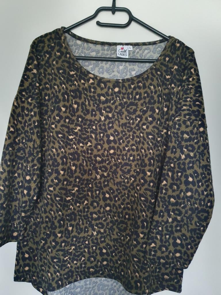 Dames shirt, Ophalen, Zo goed als nieuw, Groen, Korte mouw