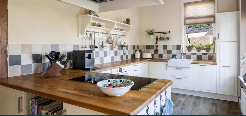 Landelijke IKEA keuken uit 2013 met eikenhouten blad, Ophalen, Gebruikt, Overige typen, Hout