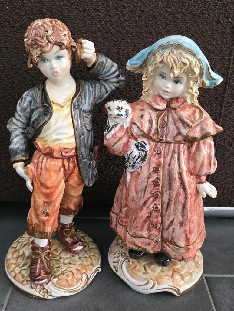 Capo di Monte Porseleinen beelden Made in Italy, Ophalen of Verzenden, Gebruikt, Mens