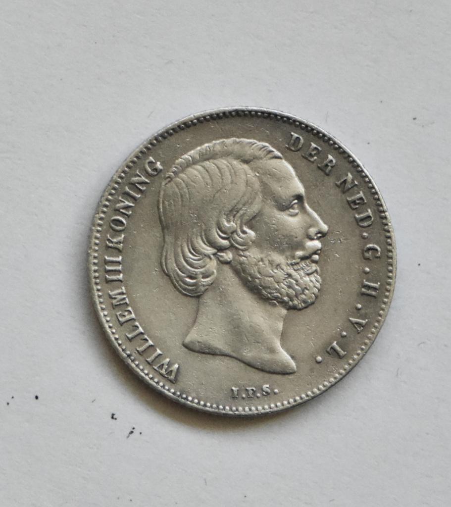 ½  gulden 1857 koning Willem 3 ZFR, Postzegels en Munten, Munten | Nederland, ½ gulden, Koning Willem III, Verzenden, Zilver