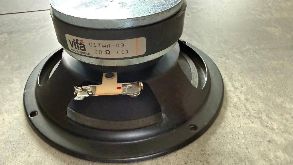 Vifa C17WH-09 woofer – high-end – gemeten – top staat, Gebruikt, Minder dan 60 watt, Front, Rear of Stereo speakers, Ophalen