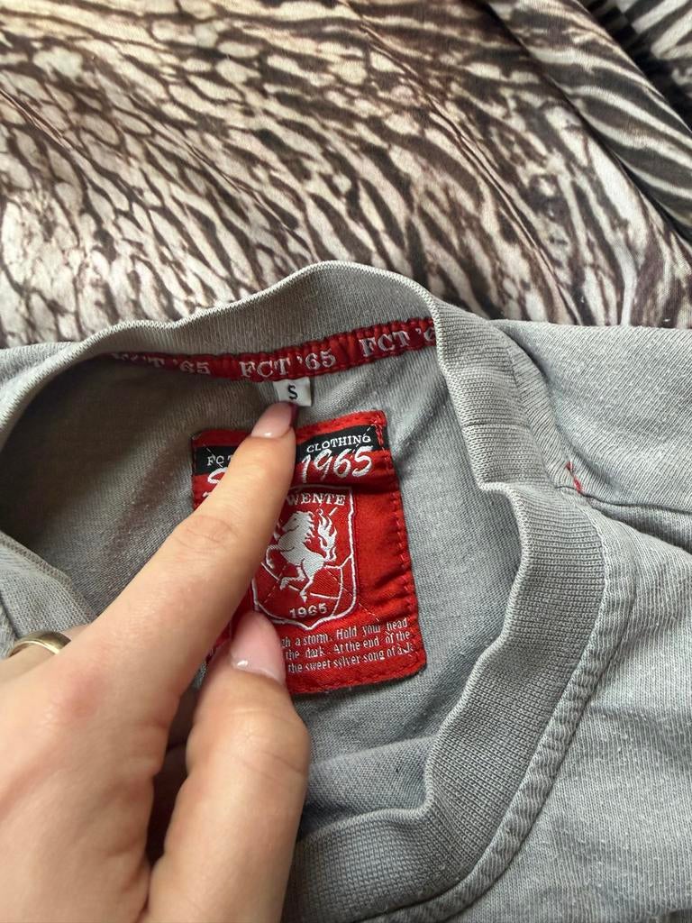 Oud FC Twente shirt lange mouw, Kleding | Heren, Ophalen of Verzenden, Nieuw, Maat 46 (S) of kleiner, Grijs