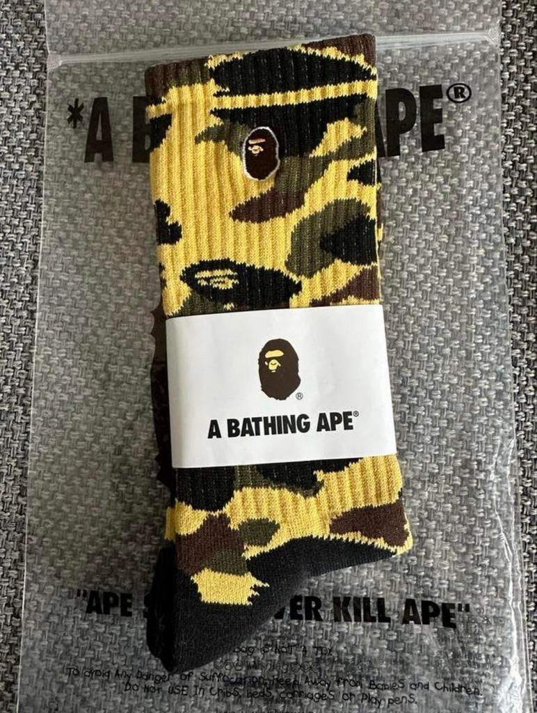 BAPE Camo Sokken Groen - Maat 42-44 - Nieuw, Ophalen of Verzenden, Nieuw, Maat 43 t/m 46, Overige kleuren