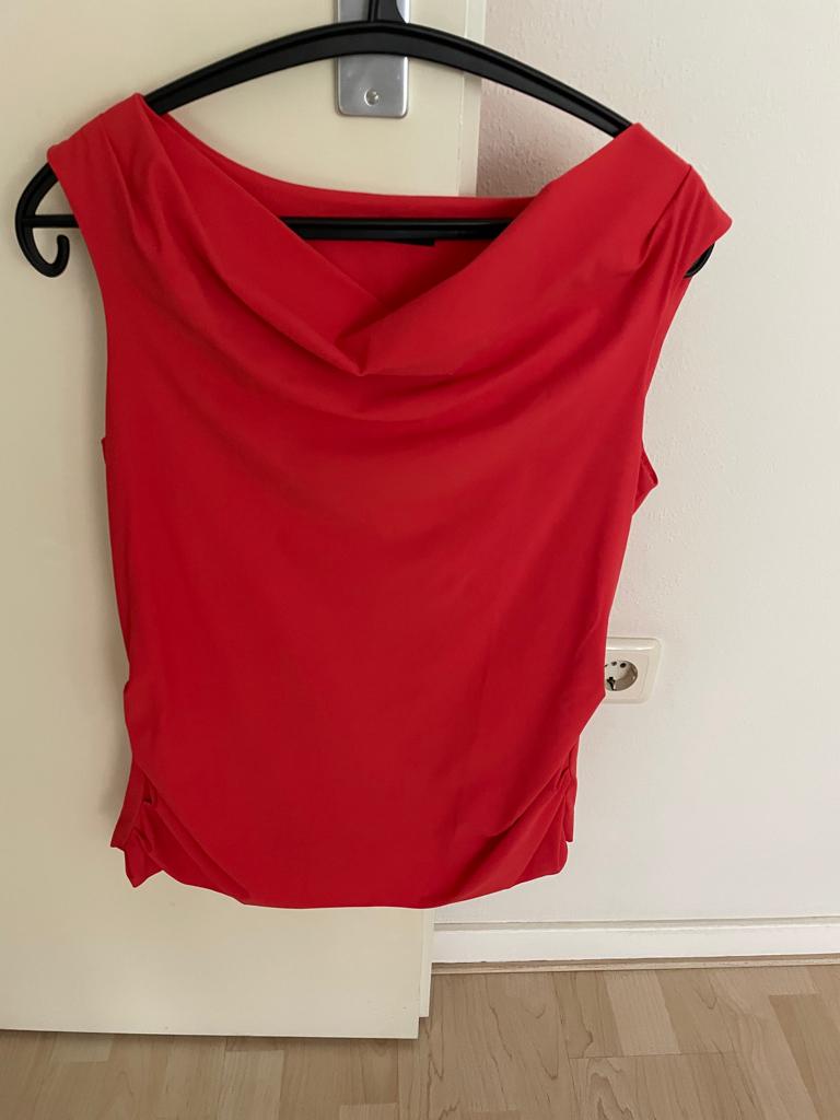 Purdey - Mouwloze rode top maat 36, Ophalen of Verzenden, Purdey, Gedragen, Rood