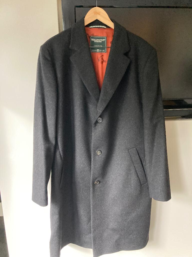 Wellington klassieke herenjas wol/ cashmere 54 Nieuw, Maat 52/54 (L), Wellington, Nieuw, Ophalen of Verzenden