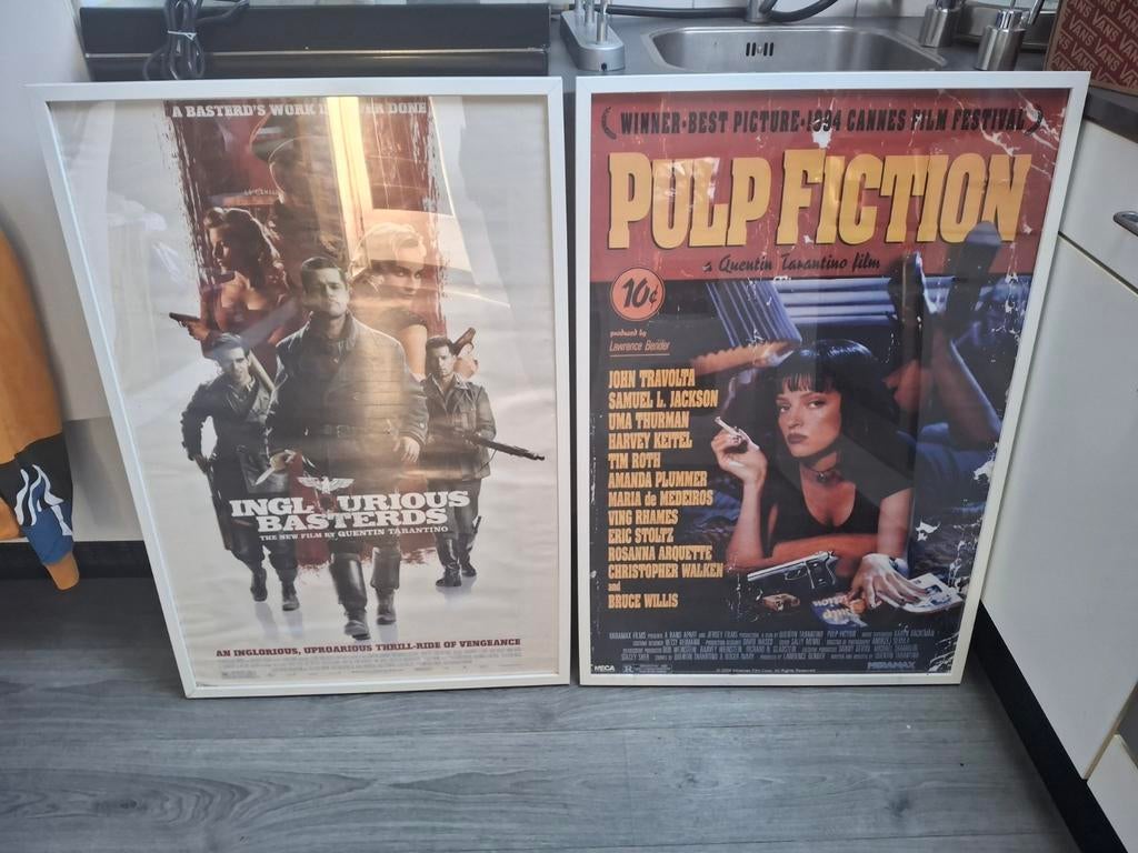 Twee witte IKEA Ribba lijsten, Huis en Inrichting, Woonaccessoires | Lijsten, Gebruikt, 75 cm of meer, 50 tot 75 cm, Overige materialen