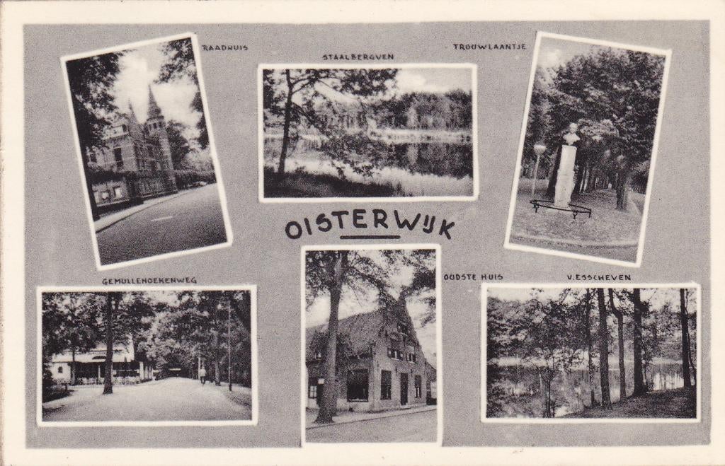 Oisterwijk.  6 luik. (1956), Verzenden, 1940 tot 1960, Gelopen, Noord-Brabant