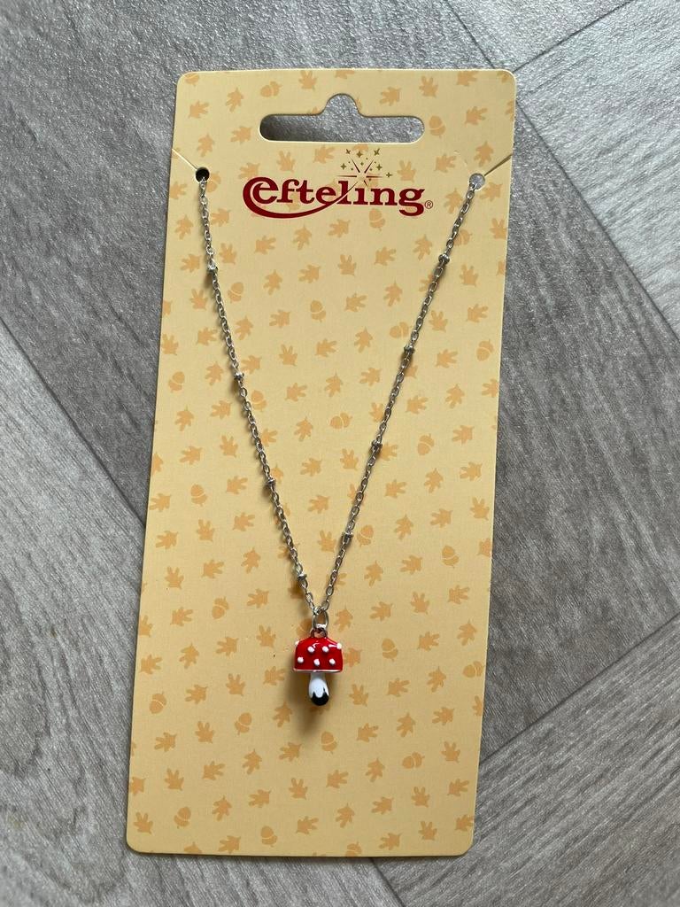 Efteling Paddenstoelen ketting (Nieuw), Verzenden, Nieuw, Rood, Ketting