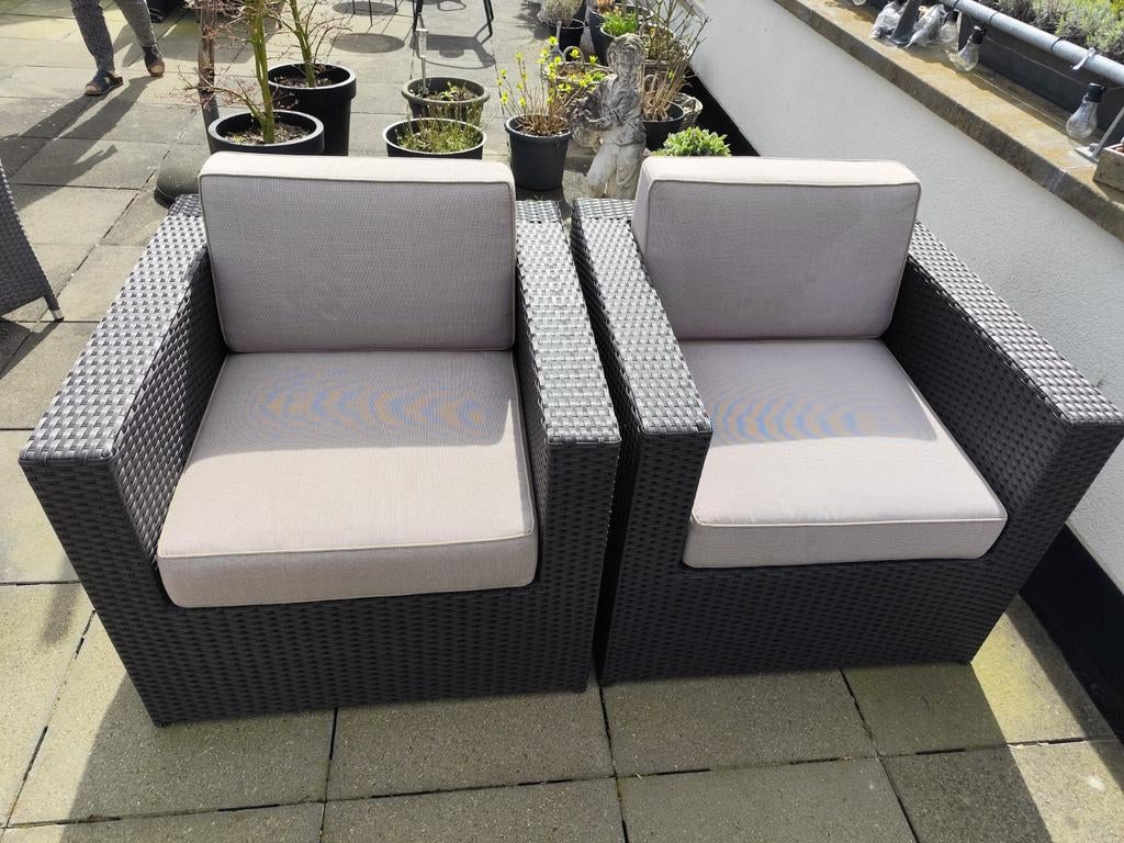 Hartman loungeset met kussens en kussenkist, Ophalen