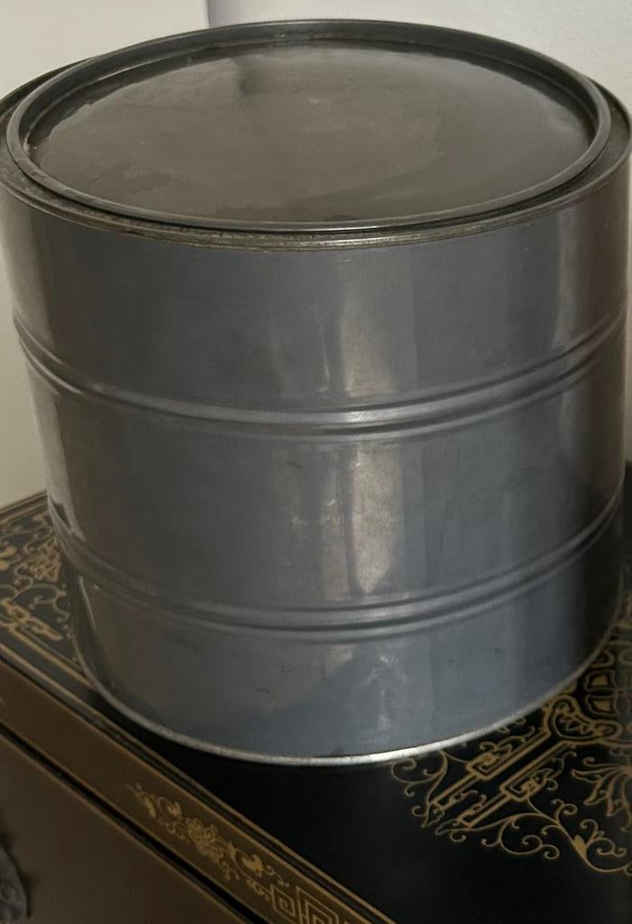 Antieke blikken trommel, Ophalen of Verzenden, Zo goed als nieuw, Overige