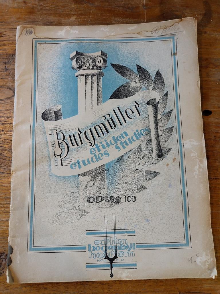 Burgmüller etüden - Opus 100 - Hogenbijl edition, Ophalen, Gebruikt, Klassiek, Overige soorten