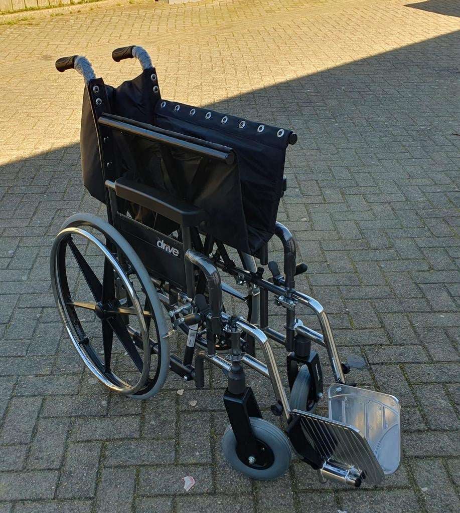 Rolstoel inklapbaar extra breed 65 cm NIEUW, Diversen, Nieuw, Duwrolstoel, Drive XL, Drive XL