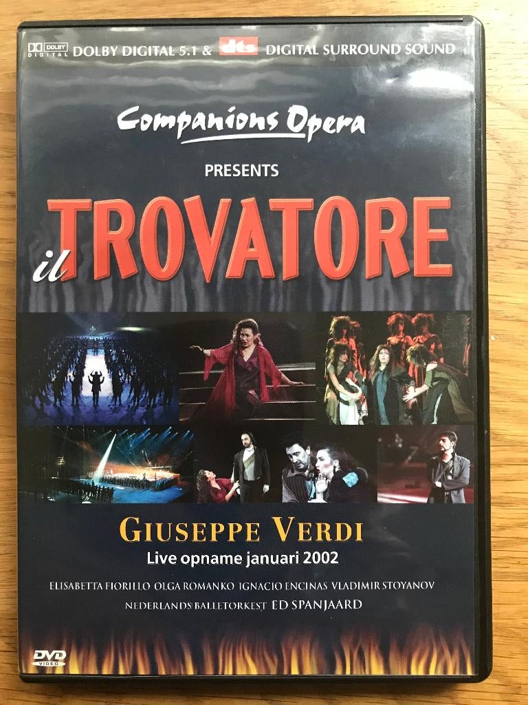 DVD Verdi Trovatore Companions Opera live 2002, Cd's en Dvd's, Dvd's | Muziek en Concerten, Alle leeftijden, Ophalen of Verzenden