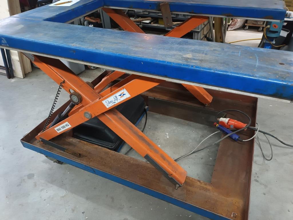 hydraulische heftafel 1000kg, Ophalen