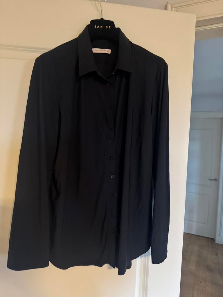 Studio Anneloes Poppy blouse zwart travelstof XXL, Ophalen of Verzenden, Zo goed als nieuw, Maat 46/48 (XL) of groter, Zwart