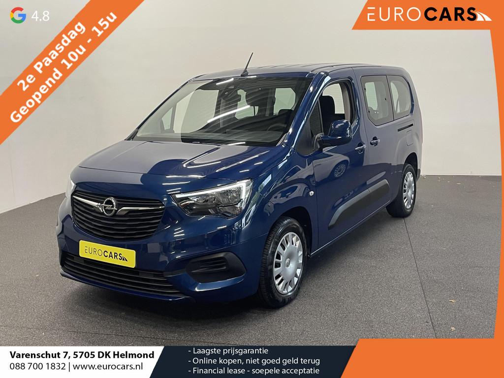 Opel Combo Life 1.2 Turbo L2H1 110 pk 7p. Life Airco Cruise, Auto's, Opel, Voorwielaandrijving, Stof, Gebruikt, Blauw
