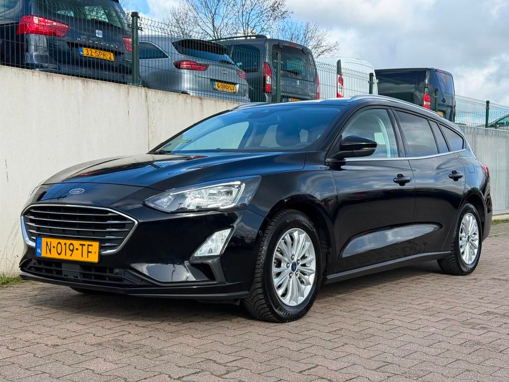 Ford Focus Wagon 1.0 EcoBoost Titanium X Business/AUTOMAAT/C, 1328 kg, Gebruikt, Adaptive Cruise Control, Zwart