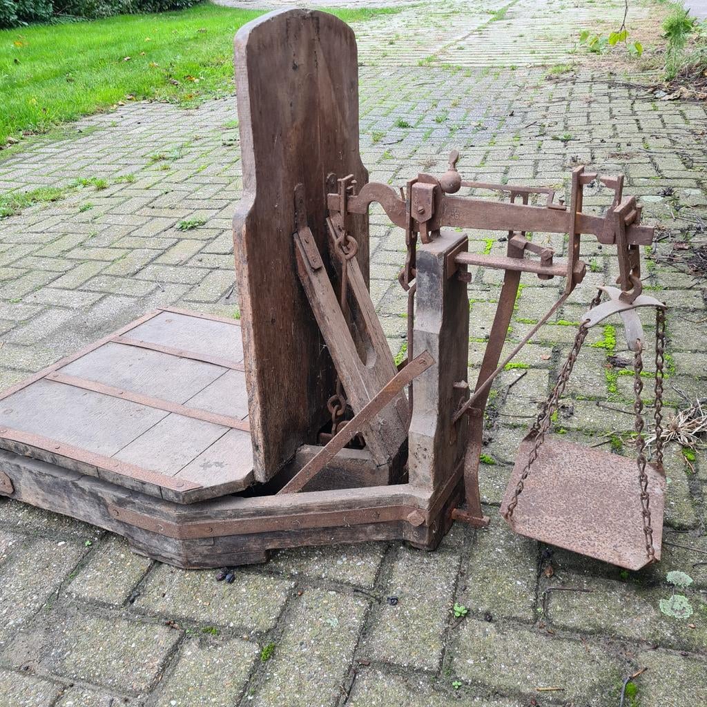 Bascule en paardenhaam., Antiek en Kunst, Ophalen of Verzenden