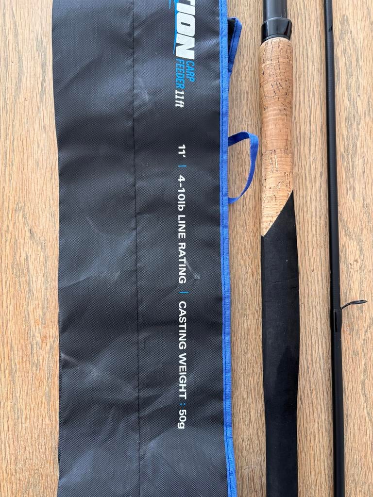 Preston Ignition Carp Feeder 11ft incl. 2 toppen, Ophalen, Zo goed als nieuw, Werphengel