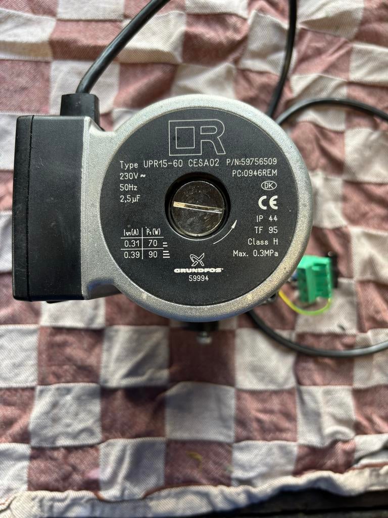 Grundfos pomp UPR 15-60, Ophalen, Zo goed als nieuw, Overige typen
