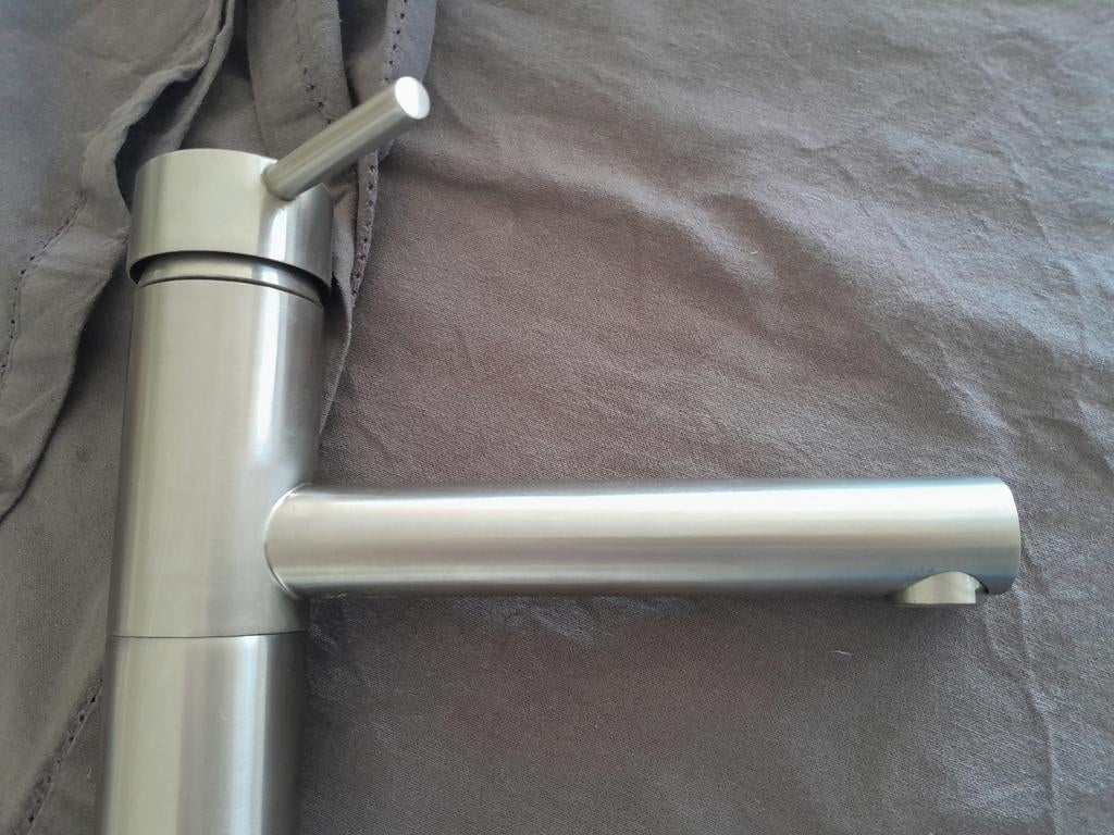 RVS keukenkraan  zwenk kraan, Ophalen of Verzenden, Zo goed als nieuw, Rvs, Kraan