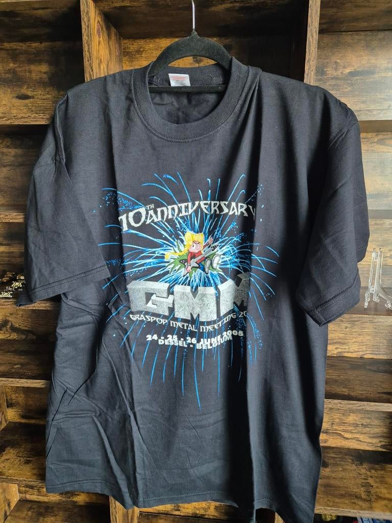 Graspop Metal Meeting 2005 10th Anniversary T-shirt XL, Ophalen of Verzenden, Zo goed als nieuw, Maat 56/58 (XL), Zwart
