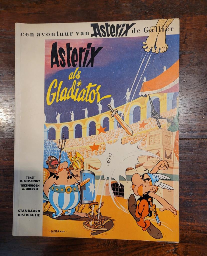 Asterix 1e druk 1968 Uderzo Gladiato prachtige staat Lombard, Boeken, Stripboeken, Eén stripboek, Ophalen of Verzenden, Zo goed als nieuw
