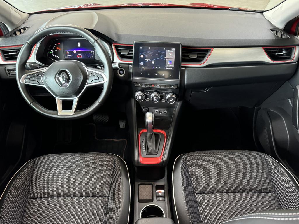 Renault Captur 1.3 TCe 130 Intens | Navi | ACC | Blindspot |, Gebruikt, Zwart, 4 cilinders, Leder en Stof