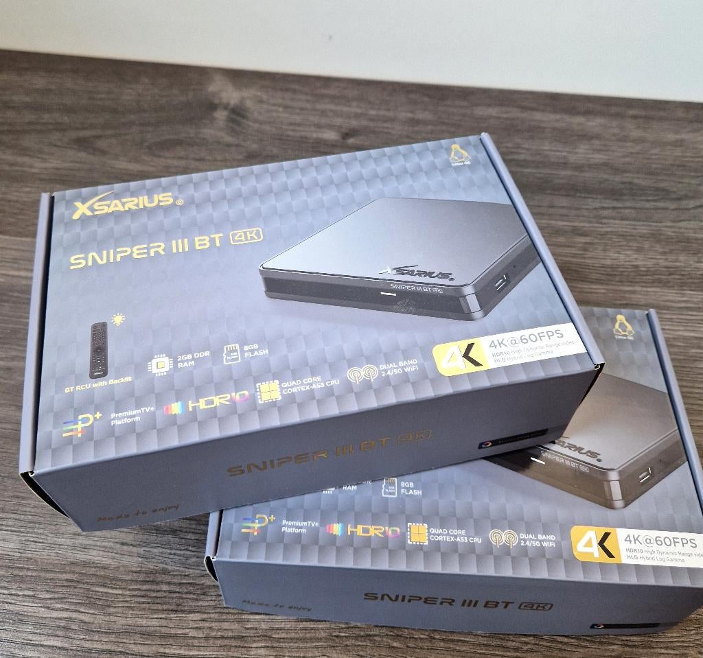 Xsarius Sniper 3 BT Linux | IPTV Kastje | Box, Ophalen of Verzenden, Nieuw
