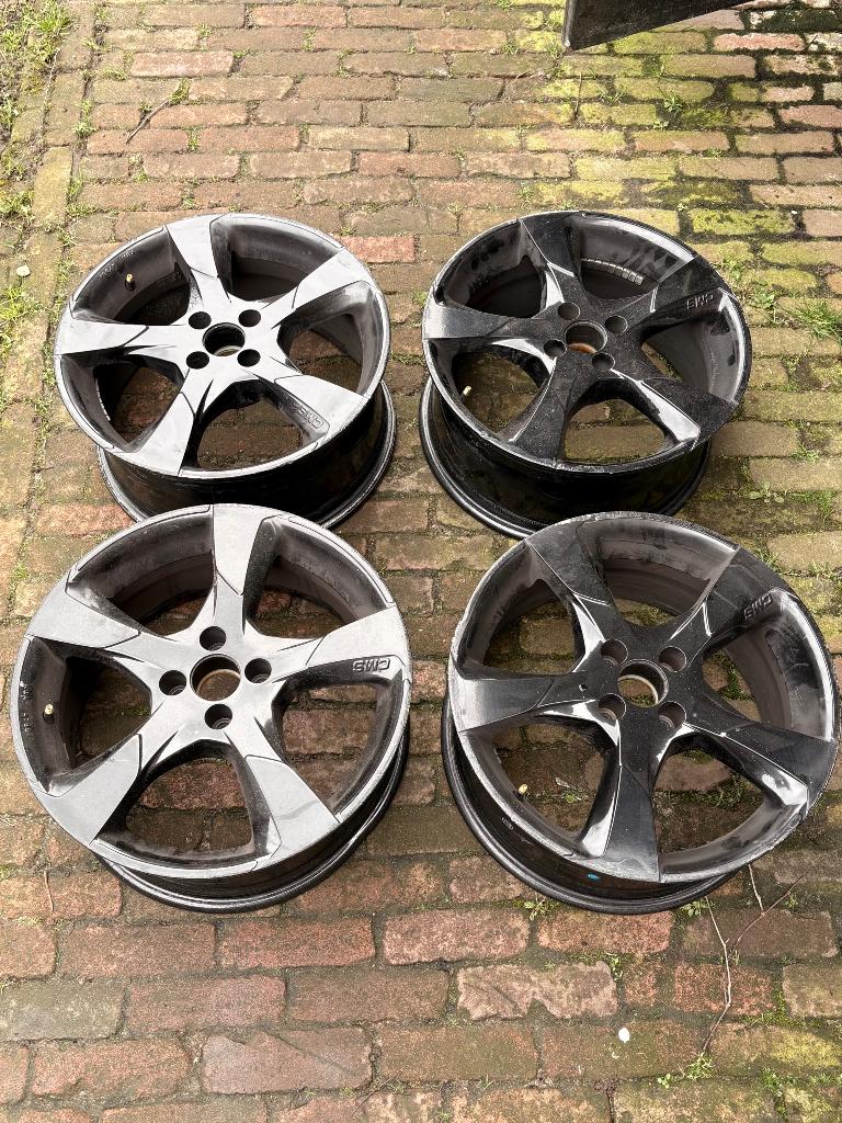 17 inch mini cooper velgen zwart, Ophalen, Gebruikt, Mini