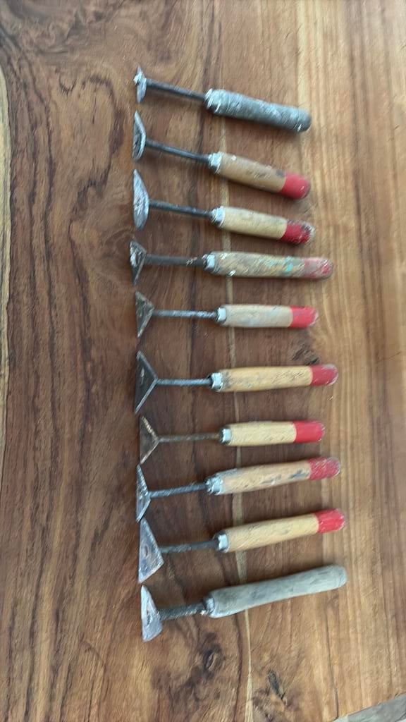 Professionele 8/10 Stuks Wolfraam Staal Steenhouwen Handgereedschap Set Steenhouwen Beitel Set Houtbewerking Carving Tool (Size : 8PCS