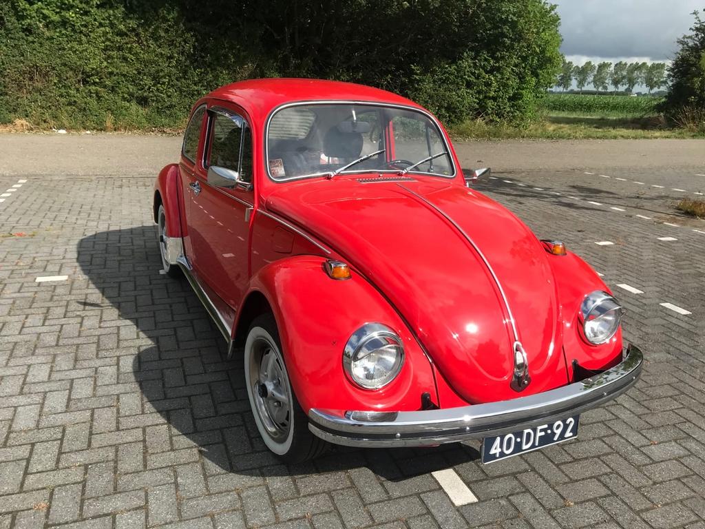 Volkswagen 1300 1.3 1974 Rood, 4 cilinders, Origineel Nederlands, Handgeschakeld, 832 kg