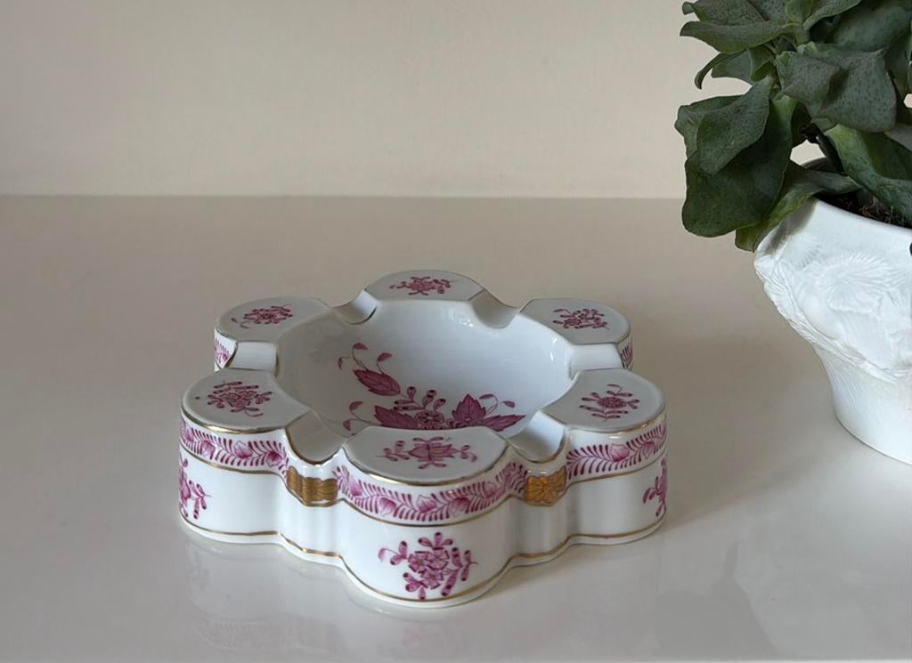 Herend Apponyi Pink asbak, Verzamelen, Ophalen of Verzenden, Gebruikt, Porselein