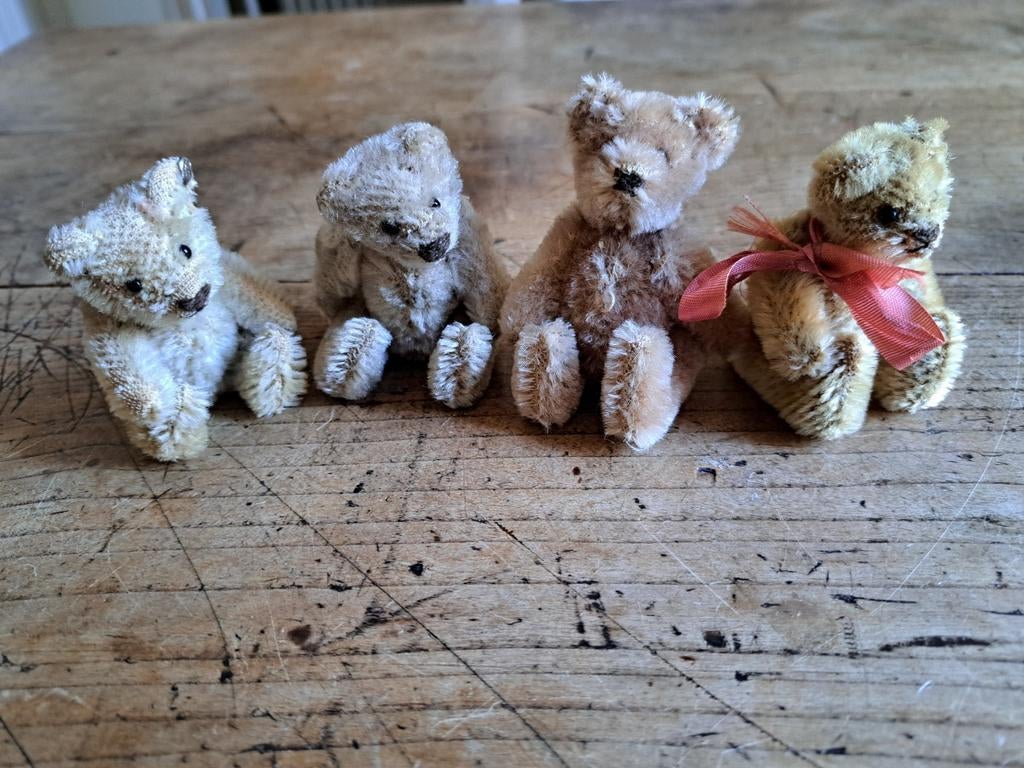 4 mini steiff  beertjes, Verzenden
