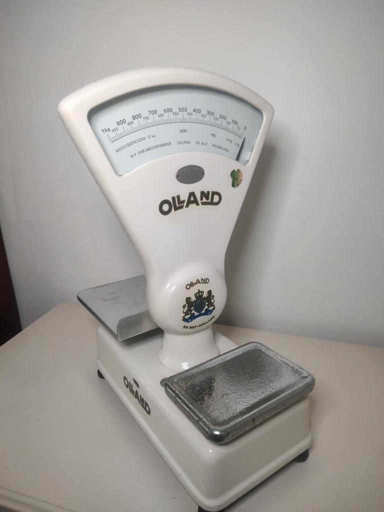 Prachtige Vintage weegschaal ' Olland ', Antiek en Kunst, Antiek | Keukenbenodigdheden, Ophalen