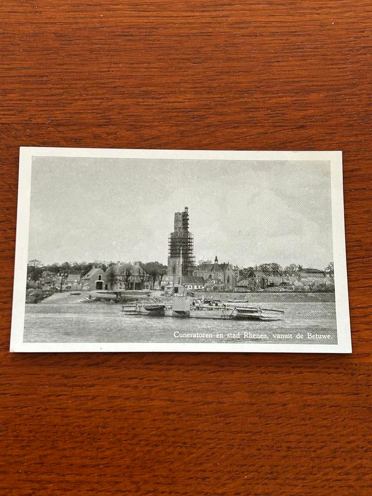 Ansichtkaart Rhenen vanuit de Betuwe, Verzamelen, Ansichtkaarten | Nederland, Ophalen of Verzenden, Voor 1920, Ongelopen, Gelderland