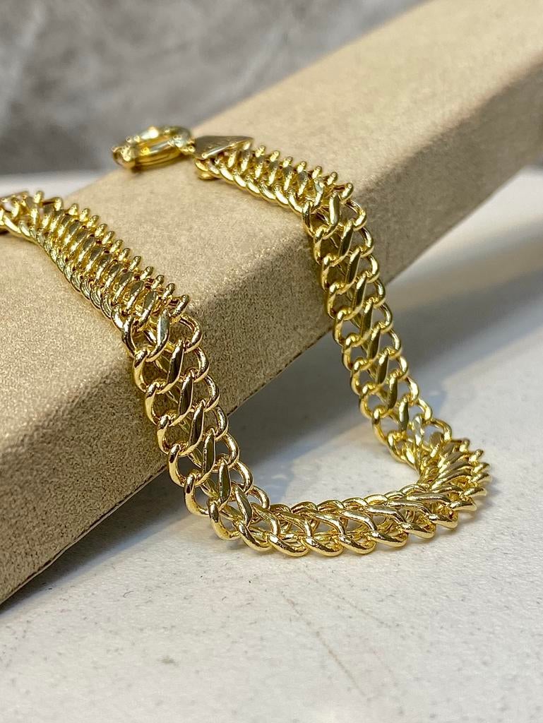 14k Gouden Dames Armband, Ophalen of Verzenden, Zo goed als nieuw, Goud